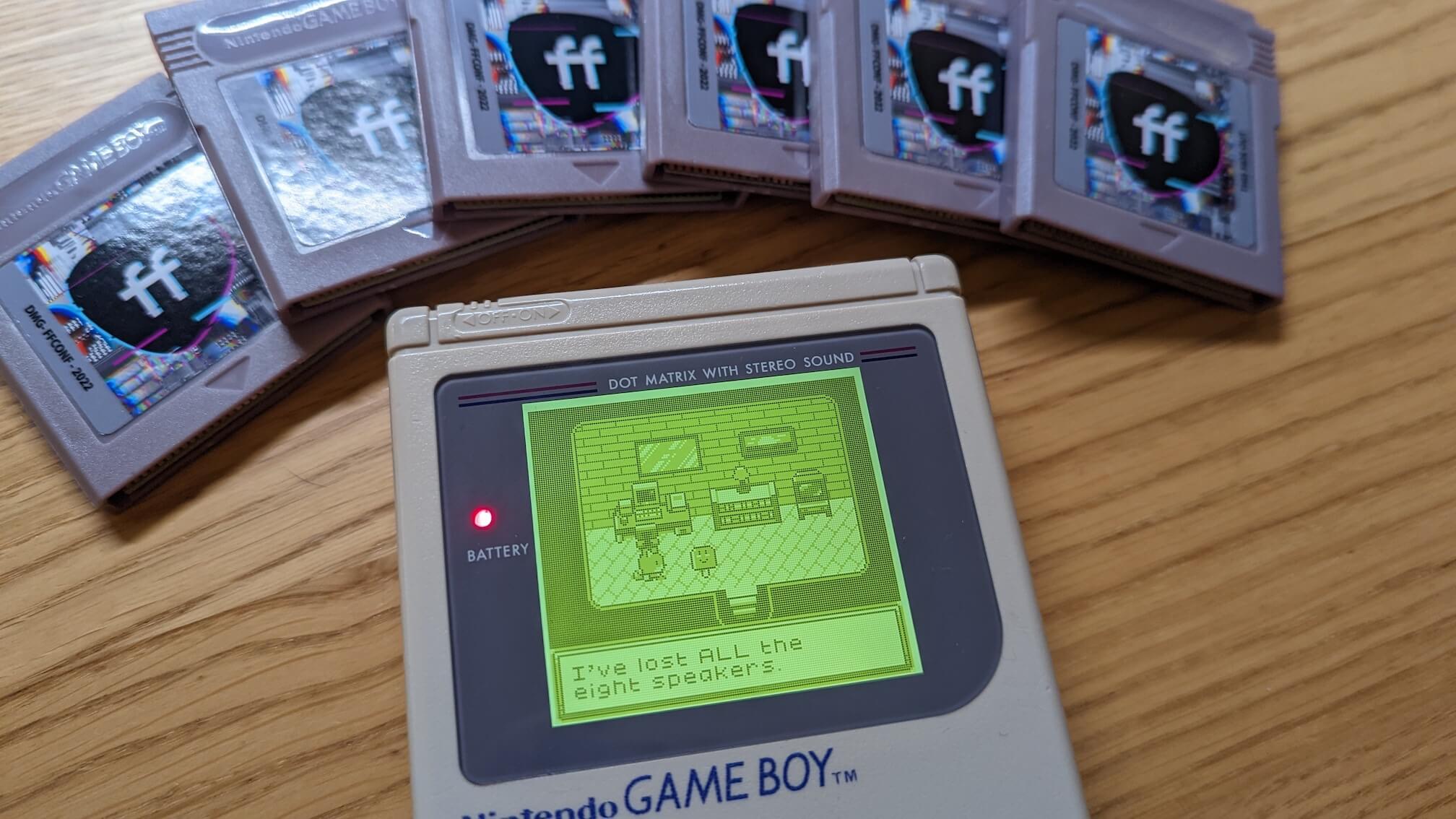 Gameboy with ffconf game